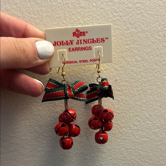 Russ Jolly Jingles Festive Bell Earrings - Picture 2 of 3